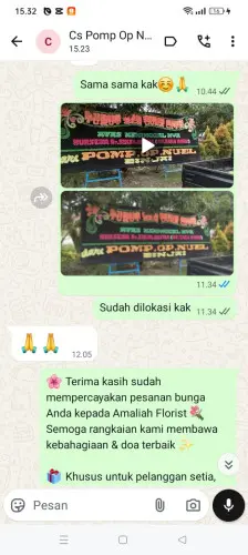 Testimonial Papan Bunga purwaraja